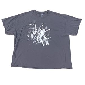 Grey Star Wars Episode 4 A New Hope graphic tee